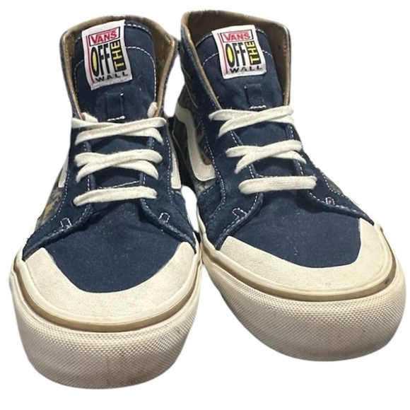 Vans SK8-Hi 138 Decon High Top Unisex Blue White Floral Lace Up Sneakers - Picture 3 of 8